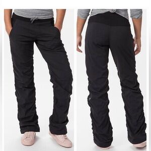 IVIVVA by LULULEMON girls size 14 black lined Live to Move studio pants